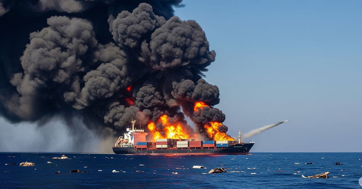 Incidente en el Mar Rojo: ¿Qué Pasa si un Portacontenedores es Atacado y el Seguro no Responde?