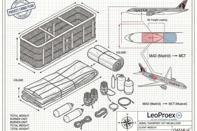 ¡El cielo no es el límite! LeoProex división aérea: carga general, refeer o un globo aerostático. Sí, un globo aerostático