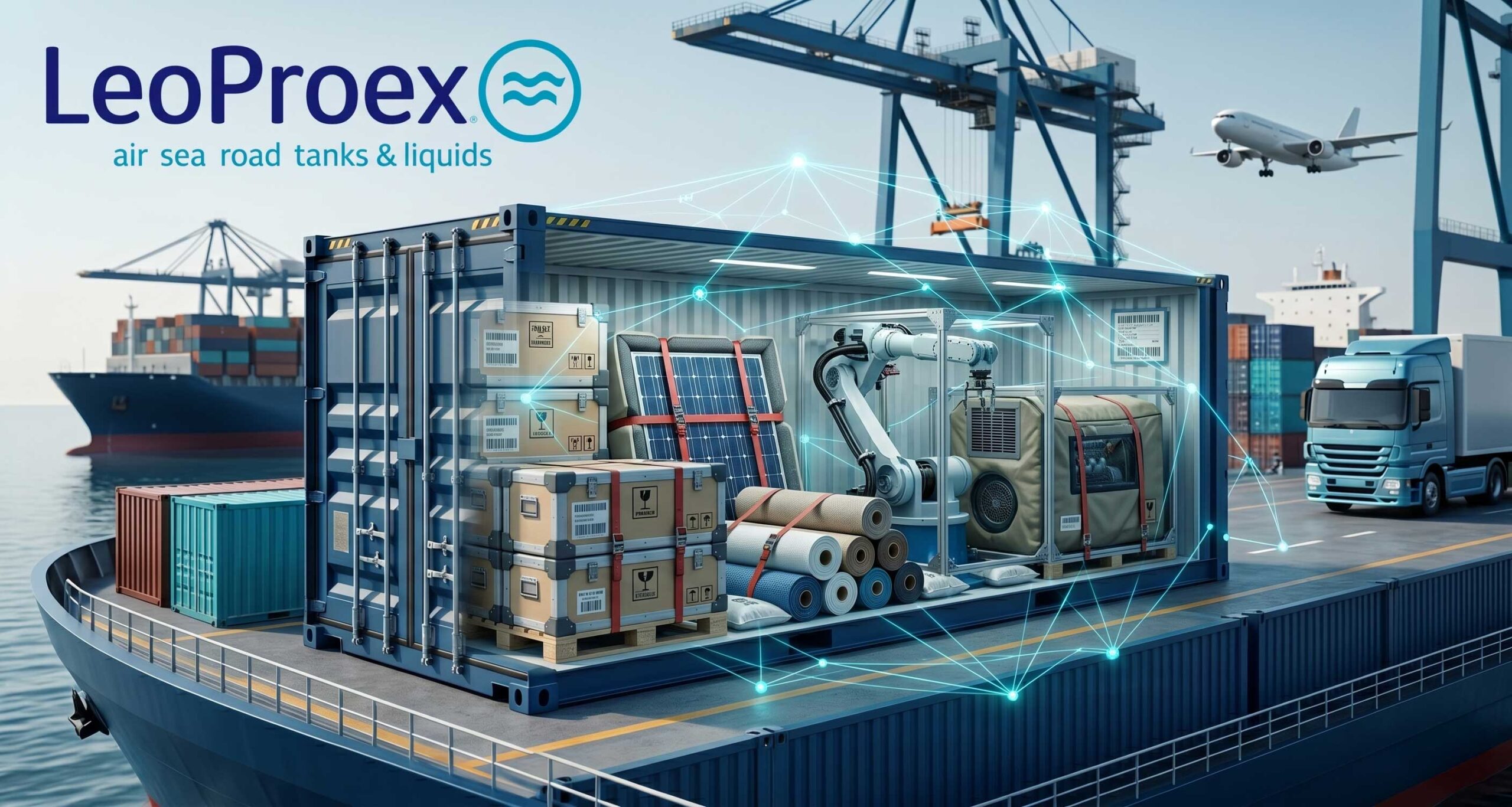 📦 De una caja de repuestos a maquinaria pesada: El arte de la consolidación de carga comercial 🏗️
